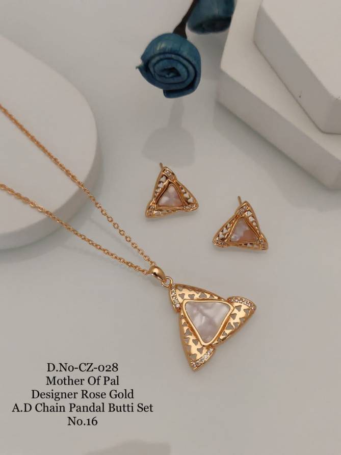 Golden Daily Wear Rose Gold Chain Pendal Catalog
